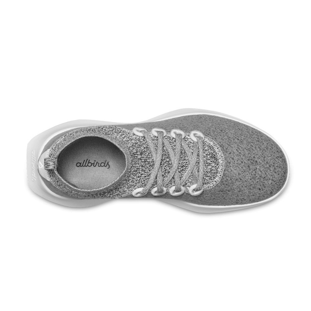 Allbirds Men\'s Wool Dasher Mizzles Mid - Running Shoes Grey - OKF658701